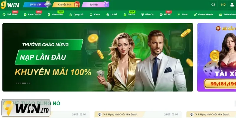 9Win nhanh chóng phát triển vượt bậc về độ chuyên nghiệp
