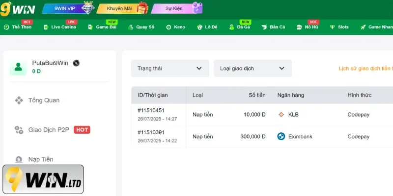 Những thông tin người dùng sẽ được 9Win bảo mật