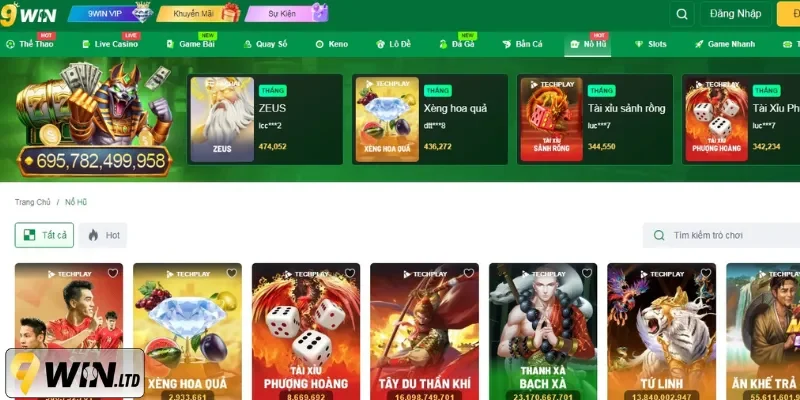Quay hũ nổ jackpot khủng