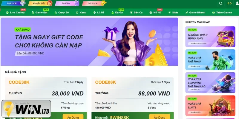 Tặng Giftcode cho người chơi mà không cần nạp
