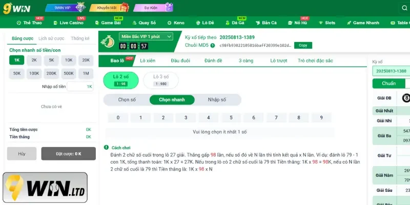 Chia sẻ bí kíp đánh bao lô 9Win bất bại từ cao thủ