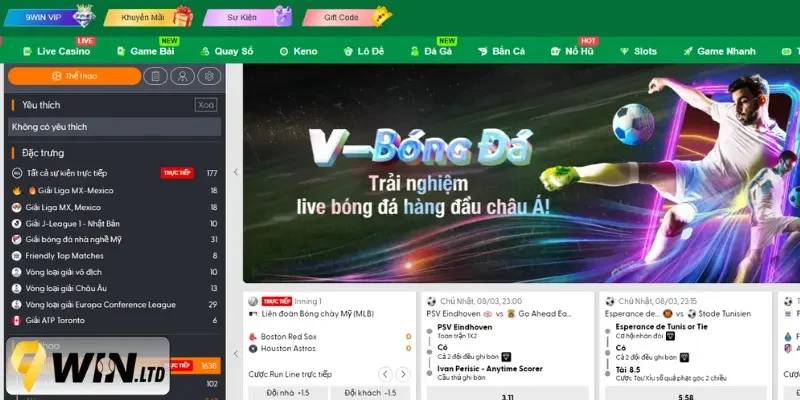 Cách đặt cược kèo tại 9Win đơn giản, dễ dàng