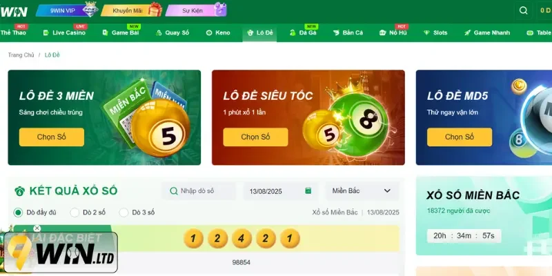 Lô xiên 9Win – Hình thức lô đề được nhiều người yêu thích