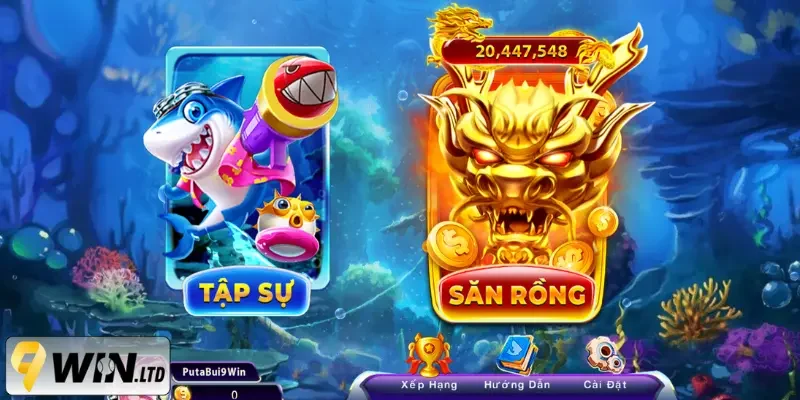 Truy cập link vào nhà cái 9Win và sát phạt cùng dòng game Bắn cá huyền thoại